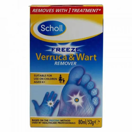 SCHOLL VERRUCA & WART REMOVER FREEZE SPRAY 80ML