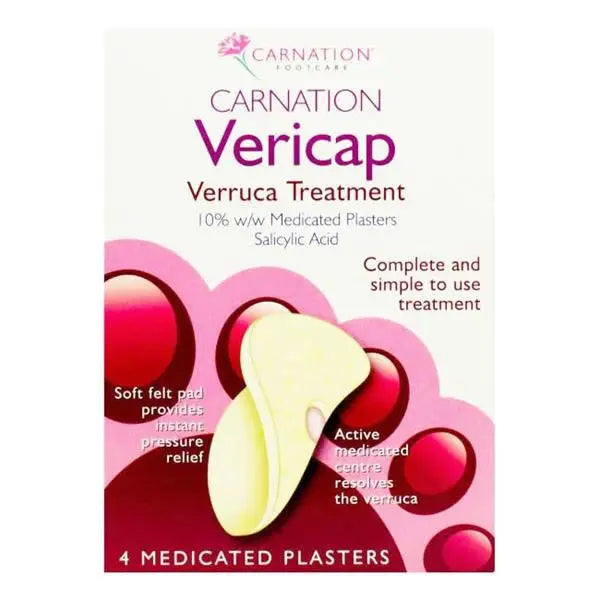 CARNATION VERICAP VERRUCA TREATMENT 4PK