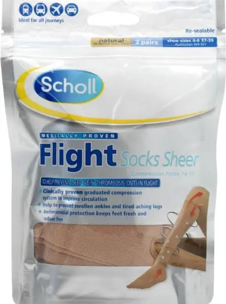 SCHOLL FLIGHT SOCKS 4-6 SHEER