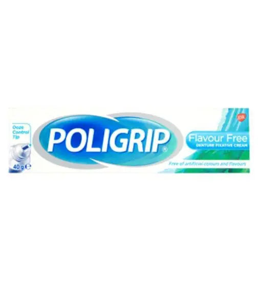 POLIGRIP FLAVOUR FREE 40G TUBE