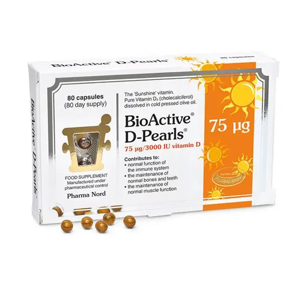 PHARMANORD BIOACTIVE D-PEARLS 75UG 80PK