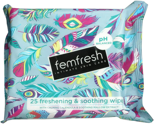 FEMFRESH WIPES 25PK