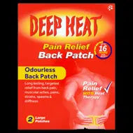 DEEP HEAT PAIN RELIEF BACK PATCH 2PK