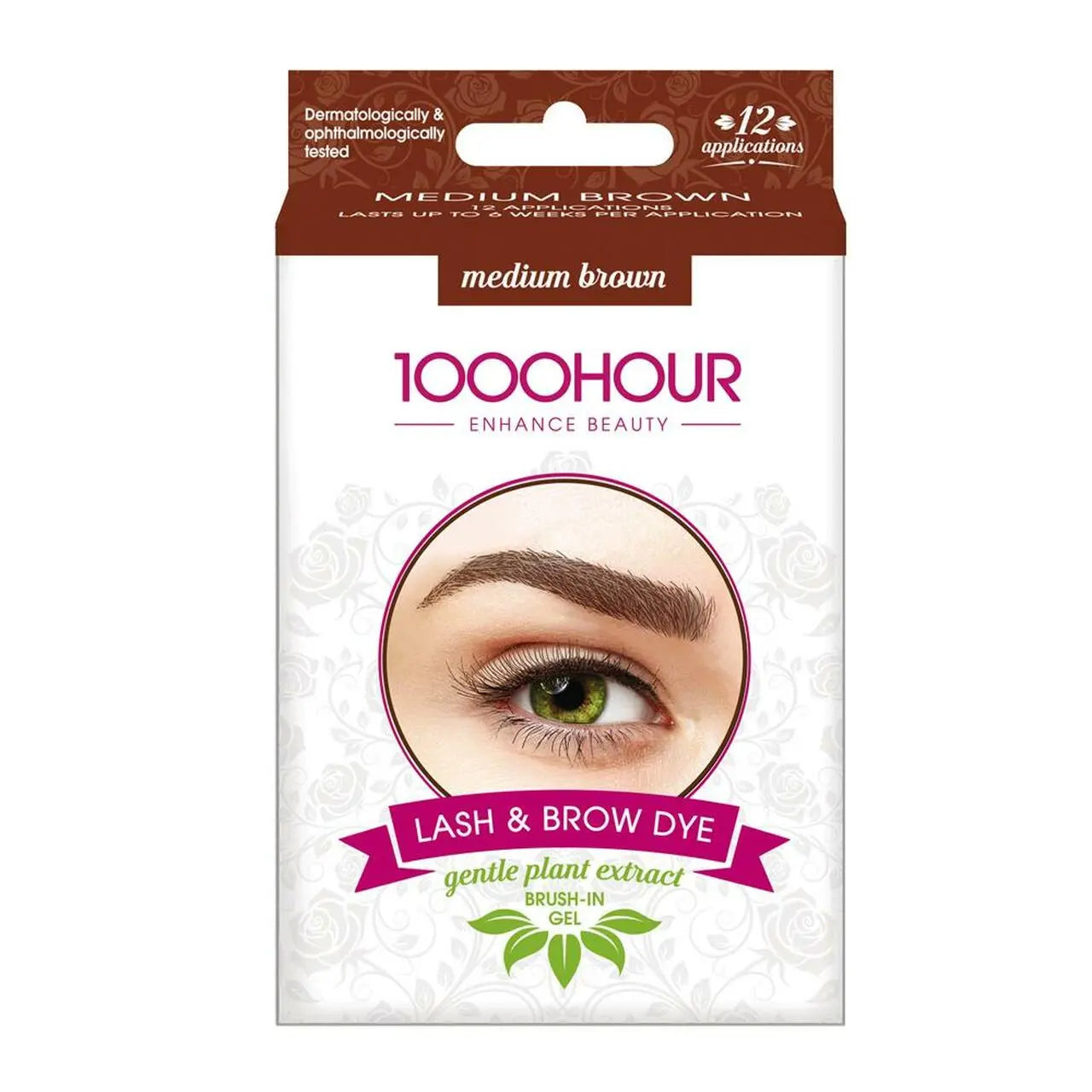 1000HR LASH & BROW DYE MED BROWN