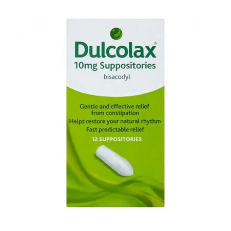 DULCOLAX SUPPOSITORIES 10MG ADULT 12PK