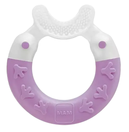 MAM BITE & BRUSH TEETHER PURPLE 3MONTHS+