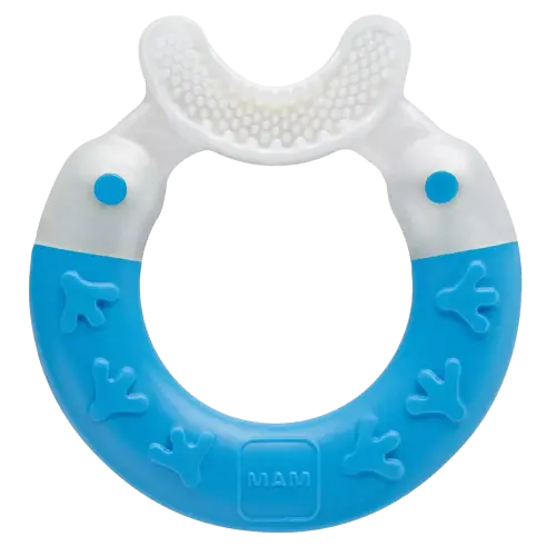 MAM BITE & BRUSH TEETHER BLUE 3MONTHS+