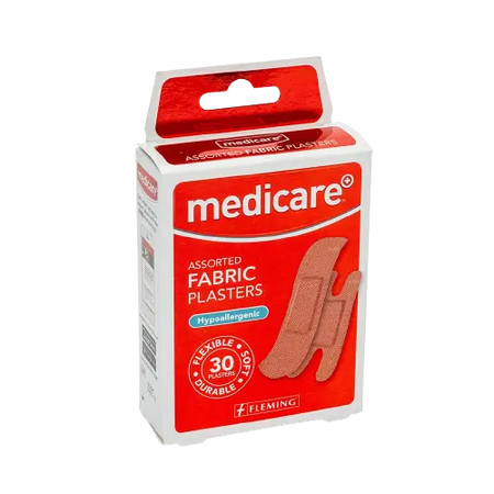 MEDICARE FABRIC ASSORTED PLASTERS 30PK Chemco Pharmacy