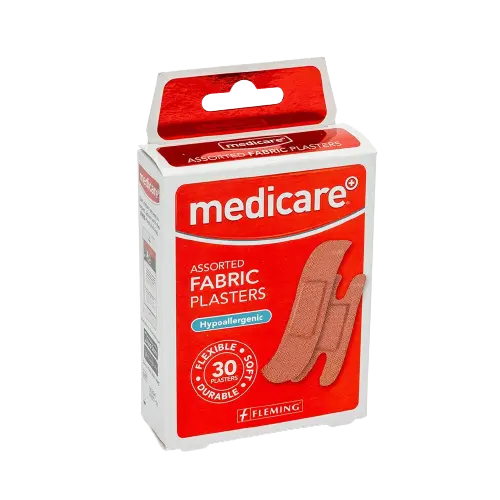 MEDICARE FABRIC ASSORTED PLASTERS 30PK Chemco Pharmacy