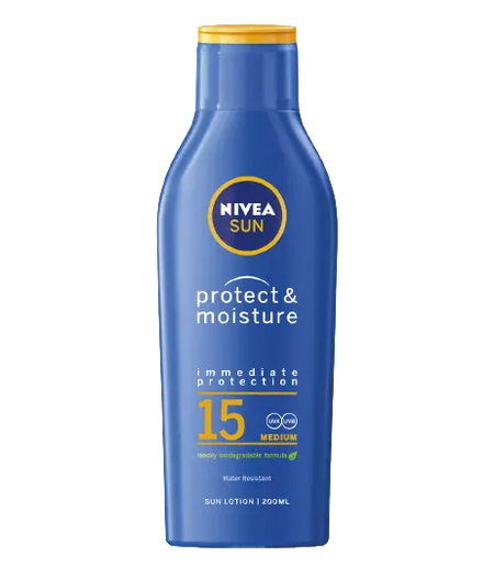 NIVEA SUN PROTECT & MOISTURE LOTION SPF15 200ML