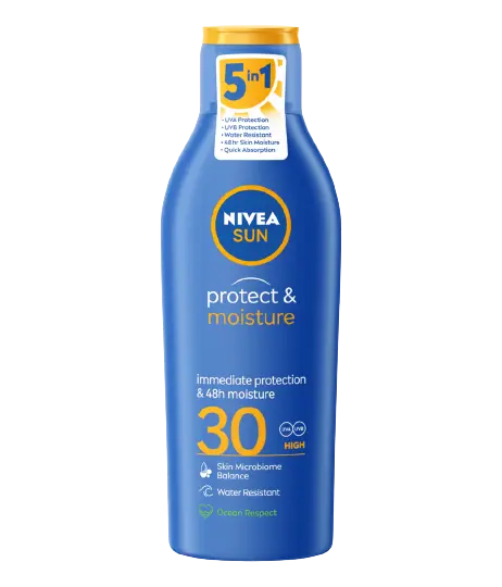 NIVEA SUN PROTECT & MOISTURE SUN LOTION SPF30 200ML