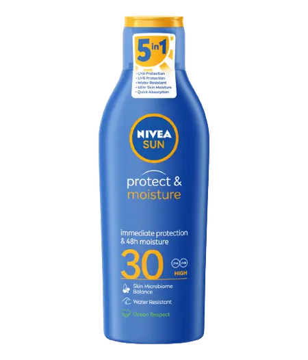 NIVEA SUN PROTECT & MOISTURE SUN LOTION SPF30 200ML