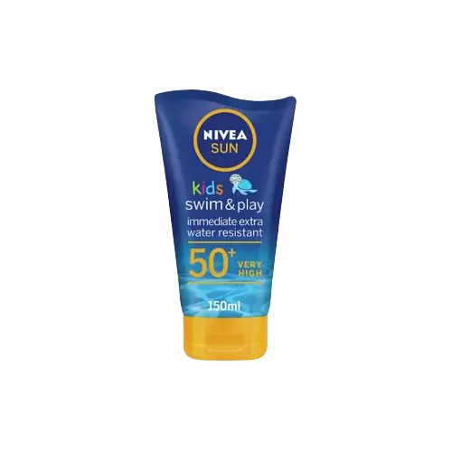 NIVEA SUN SWIM & PLAY KIDS SUN LOTION SPF50+ 150ML Chemco Pharmacy