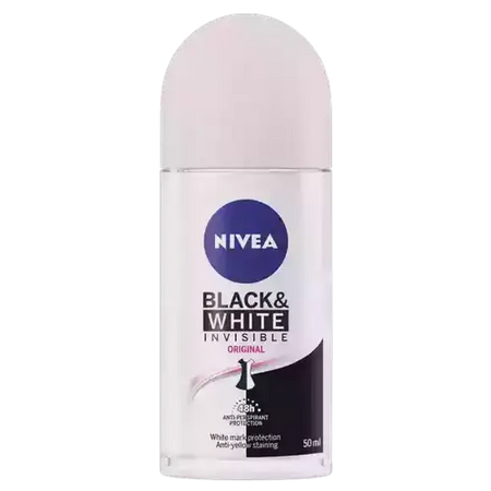 NIVEA ROLL ON DEODORANT INVISIBLE BLACK & WHITE 50ML