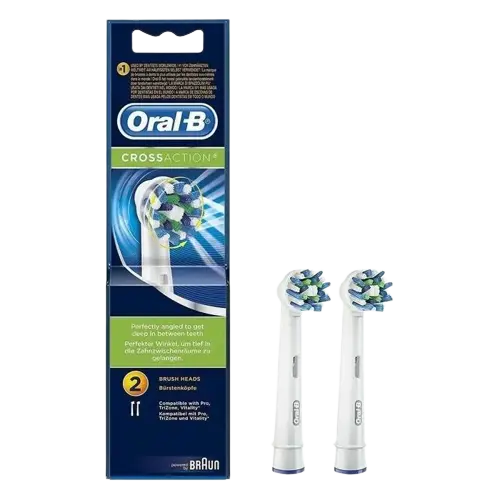 ORAL B CROSS ACTION BRUSH HEADS 2PK