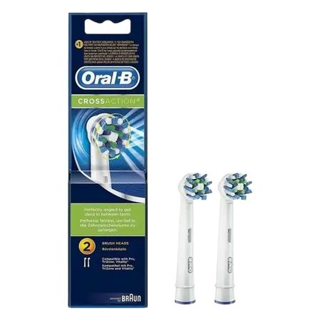 ORAL B CROSS ACTION BRUSH HEADS 2PK