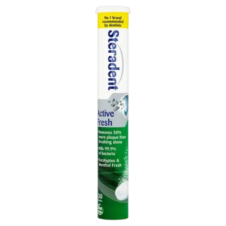 STERADENT ACTIVE FRESH TABS 30PK