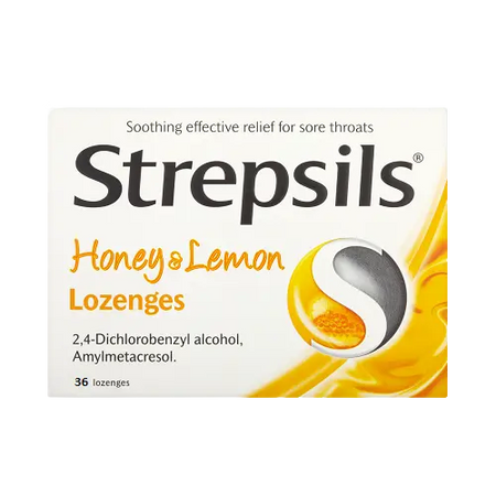 STREPSILS HONEY & LEMON LOZENGE 36PK