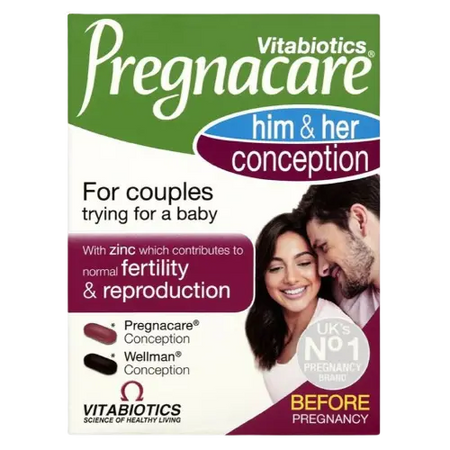 VITABIOTICS PREGNACARE CONCEPTION HIS & HERS 60PK