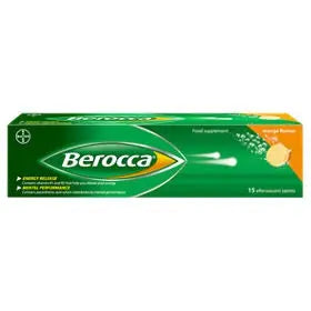 BEROCCA ORANGE EFFERVESCENT TABLETS (15PK)