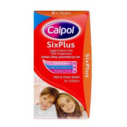 CALPOL SIX PLUS SUGAR FREE ORAL SUSPENSION 70ML