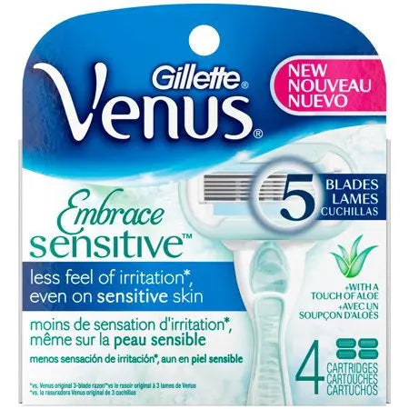 VENUS EMBRACE SENSITIVE BLADES 4PK Chemco Pharmacy