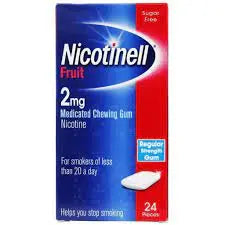 NICOTINELL FRUIT 2MG 24PK GUM