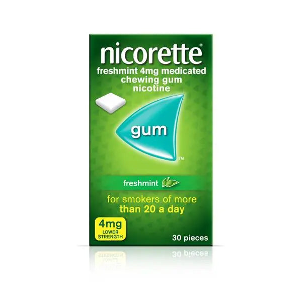 NICORETTE FRESHMINT GUM 4MG 30PK