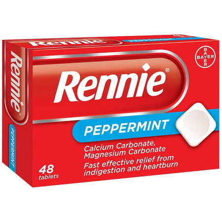 RENNIE PEPPERMINT TABLETS 48PK