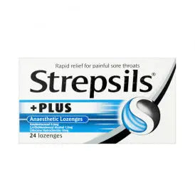 STREPSILS PLUS LOZENGES 24PK