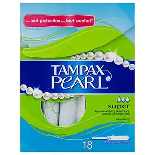 TAMPAX PEARL SUPER 18PK