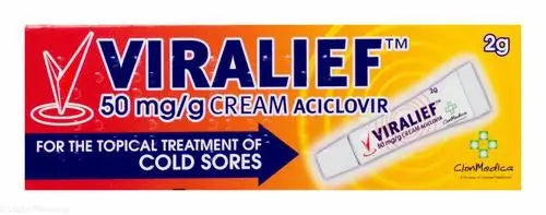 VIRALIEF COLD SORE CREAM 2G