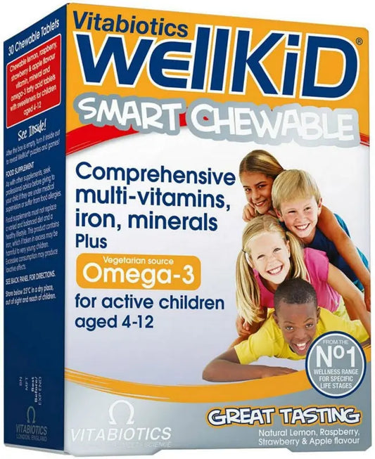 VITABIOTICS WELLKID CHEWABLE MULTI-VITAMIN 30PK